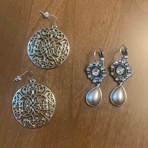 NWOT Bundle of Two Pair Earrings - Silver Tone
